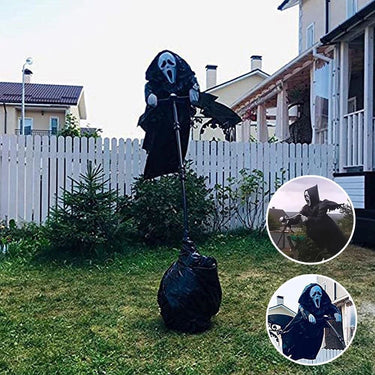 Garden Ghostface Scream Scarecrow - luvinly